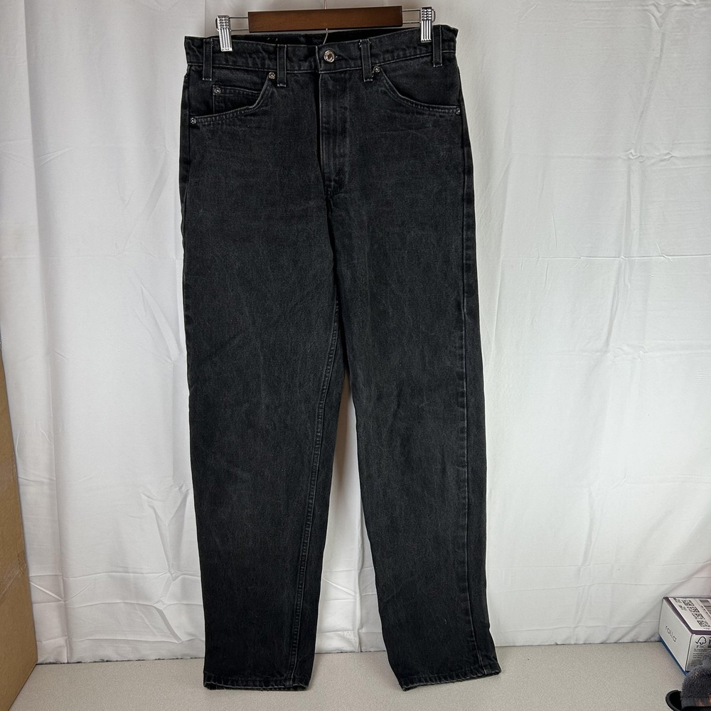 Levis 550 Jeans Mens 33x36 Black Vintage Orange Tab 90's‎ Relaxed Fit Tapered